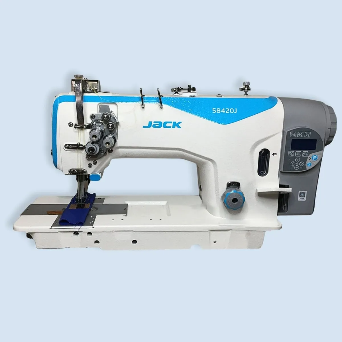 JACK JK-58420J-403E, Máquina de pespunte 2 agujas fijas cortahílos