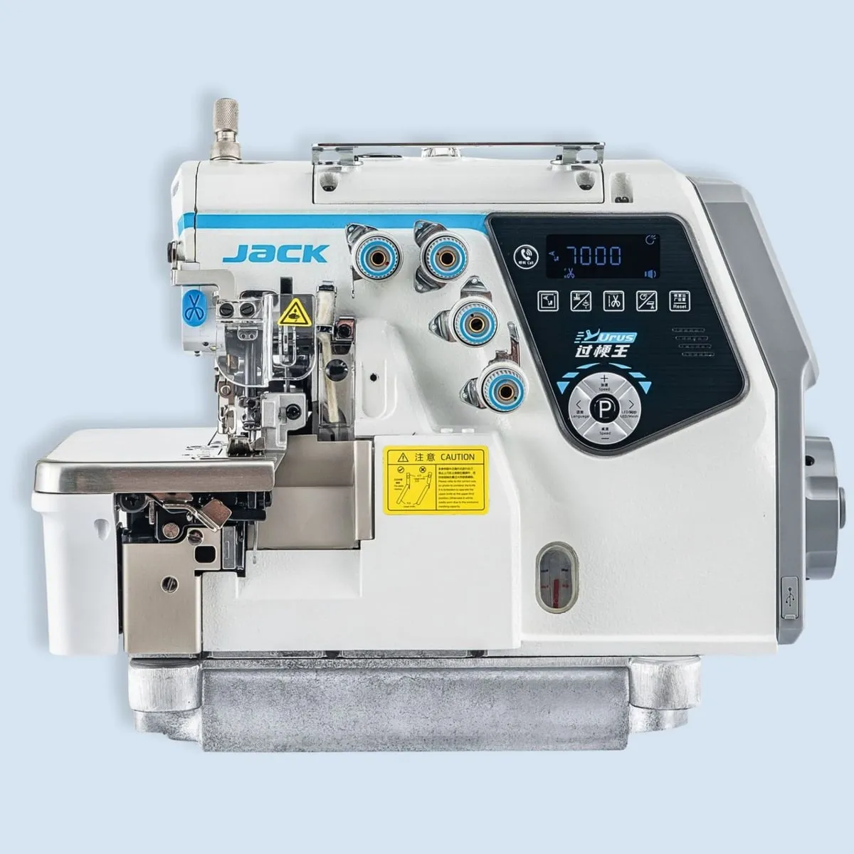 JACK JK-C7-02X250, Máquina remalladora de 2 hilos vivo bolsillos
