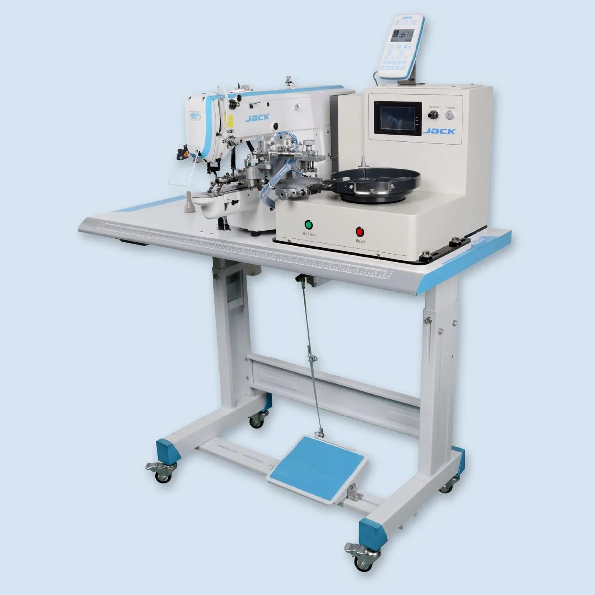 JACK JK-T1903GR-DII, Máquina de botones electrónica con tolva