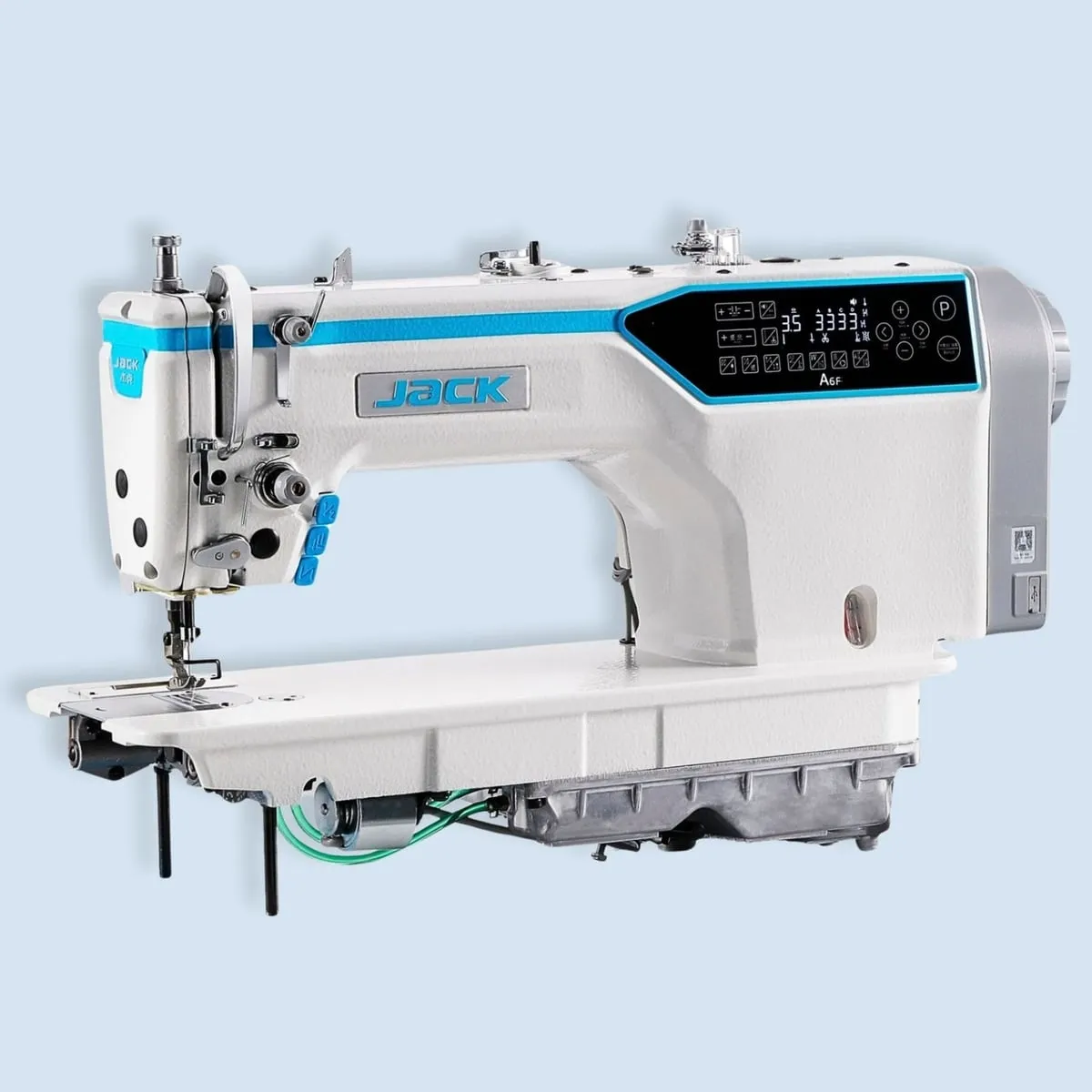 JACK JK-A6F-EQ, Máquina de pespunte 1 aguja cortahílos doble arrastre