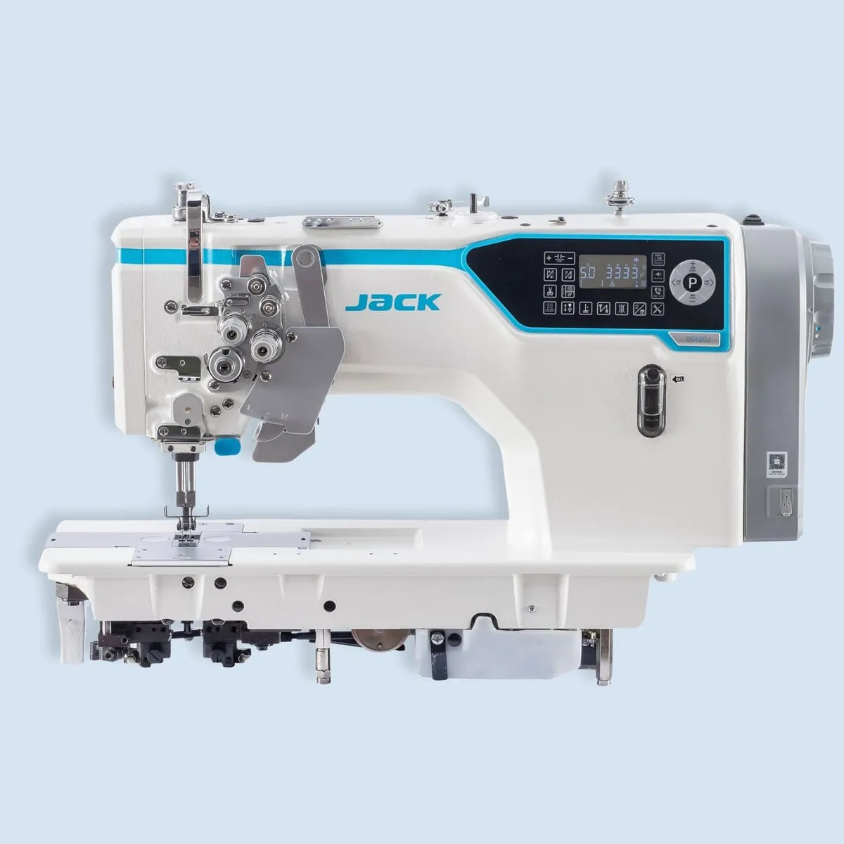 JACK JK-58450J-A-103, Máquina de pespunte 2 agujas desembragables cortahílos