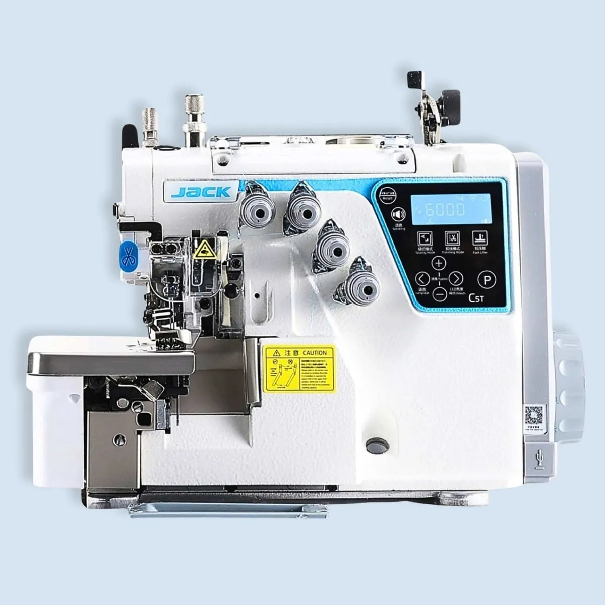 JACK JK-C5T-5-A04-5X5, Máquina remalladora con alimentación superior de 5 hilos 5x5