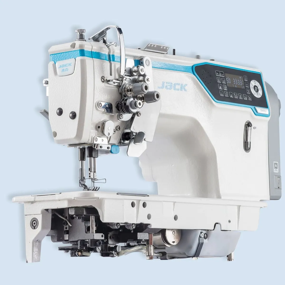 JACK JK-58450J-A-103, Máquina de pespunte 2 agujas desembragables cortahílos, vista 2